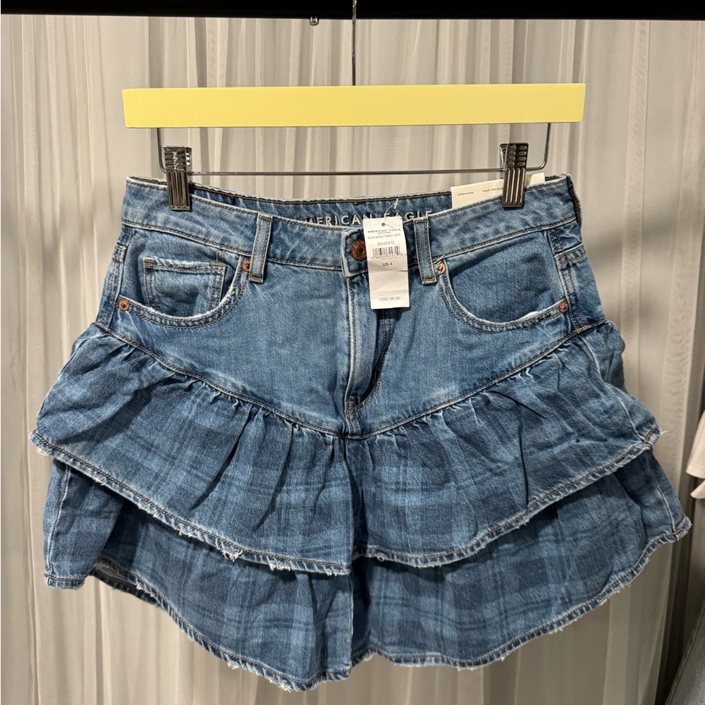 American Eagle Outfitters Blue Denim Mini Skirt
